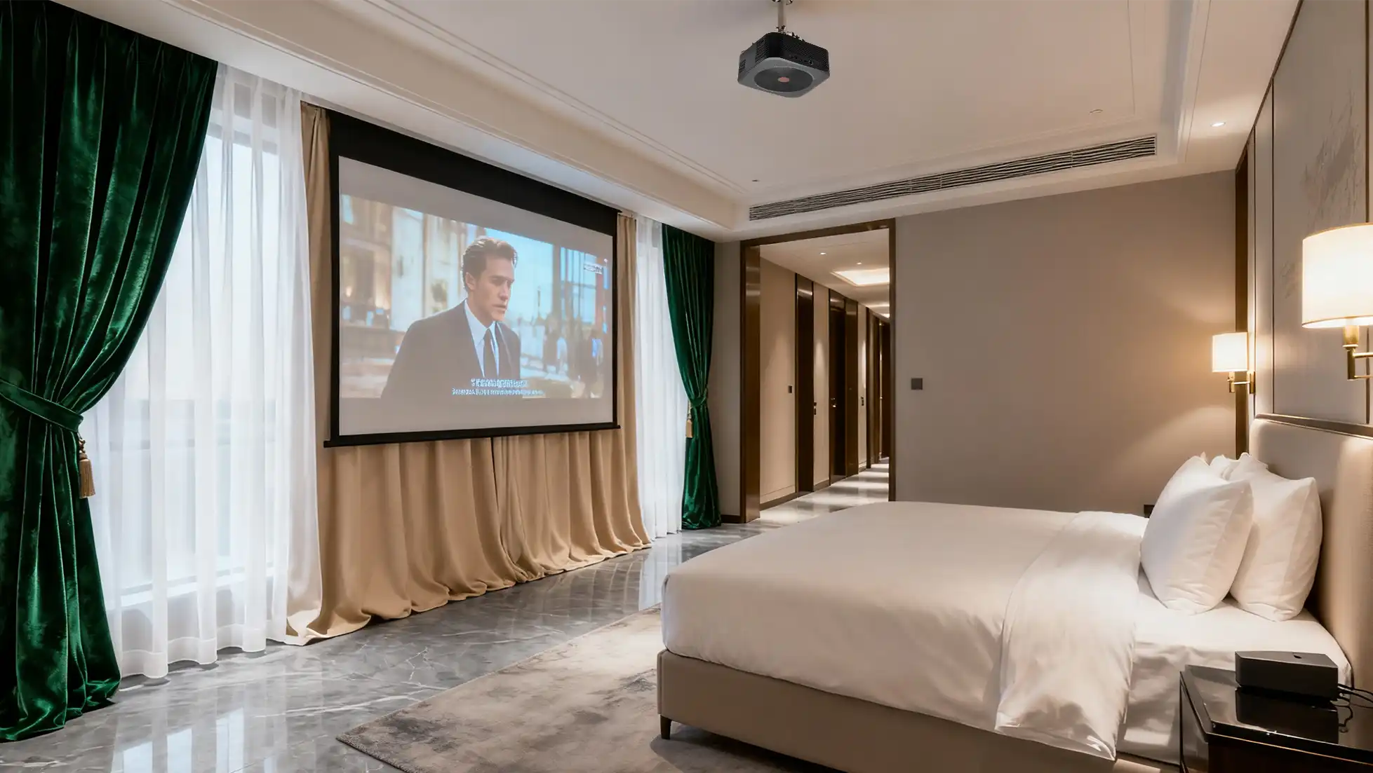 hotel room projectors